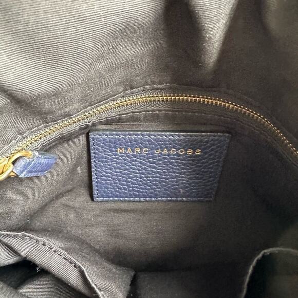 MARC By Marc Jacobs Gotham Leather Saddle Bag in Navy - Picture 7 of 16